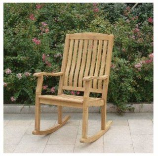 Teak Porch Patio Rocking Chair  Patio, Lawn & Garden