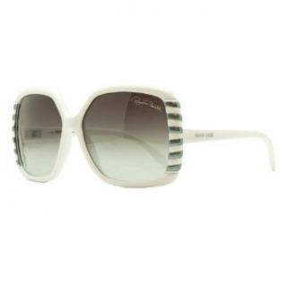 Roberto Cavalli RC 658 /S 21B Cimbidium White Round Oversized Sunglasses Clothing