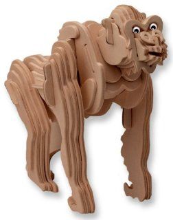 3 D Wooden Puzzle   Gorilla  Affordable Gift for your Little One Item #DCHI WPZ M021 Toys & Games
