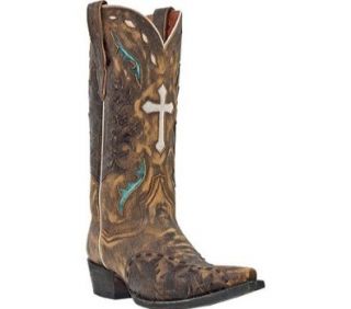 Dan Post Men's Anthem Cross Distressed Cowboy Boot Shoes