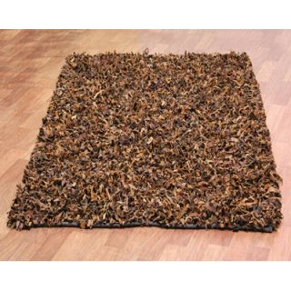 St. Croix Pelle Leather Brown Rug