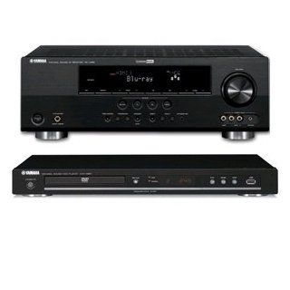 Yamaha RXV765BL Receiver & DVDS661BL DVD Player Electronics