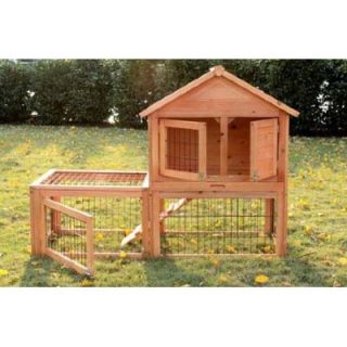 Aosom LLC Rabbit Hutch with Outdoor Run