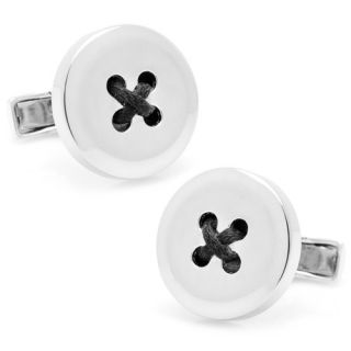 Sterling Silver Button Cufflinks