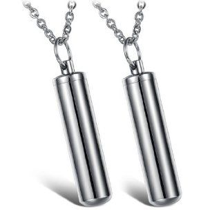 Hidden Message Pill Capsule Couple Necklaces Set for Lovers Pendant Necklaces Jewelry