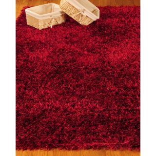 Natural Area Rugs Shag Red Carnation Rug