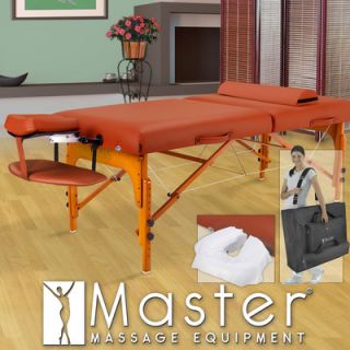 Master Massage 31 Santana LX Massage Table in Mountain Red