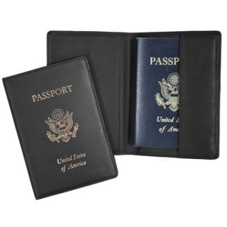 Royce Leather Art Foil Stamped Passport Jacket