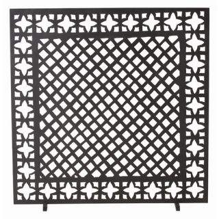 Houston 1 Panel Iron Fireplace Screen