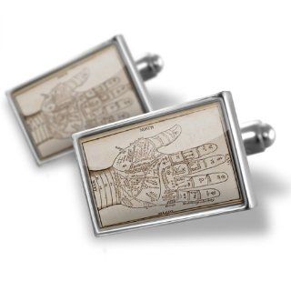 Neonblond Cufflinks "Palm reading, hand reading"   cuff links for man Jewelry