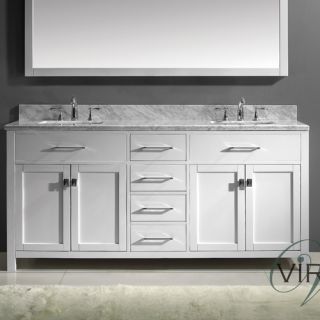 Virtu Caroline 71.9 Double Sink Bathroom Vanity Set