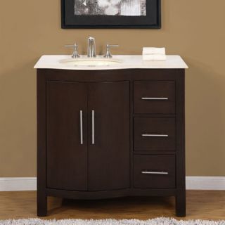Silkroad Exclusive Kimberly 36 Single Sink Bathroom Vanity Set