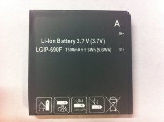 LG LG IP690F 1500mAh Original OEM Battery for the LG QUANTUM C900 C900K Optimus 7Q   Non Retail Packaging   Black Cell Phones & Accessories