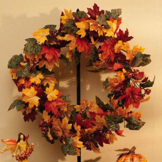 Cypress Autumn Inspirations Fall Bouquet Wreath with Glitter