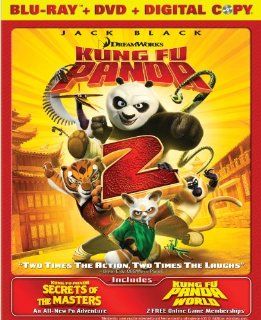 Kung Fu Panda 2 / Secrets of the Masters (Two Disc Blu ray/DVD Combo) Jack Black, Angelina Jolie, Dustin Hoffman, Gary Oldman, Jackie Chan, Seth Rogen, Lucy Liu, David Cross, Jennifer Yuh Movies & TV