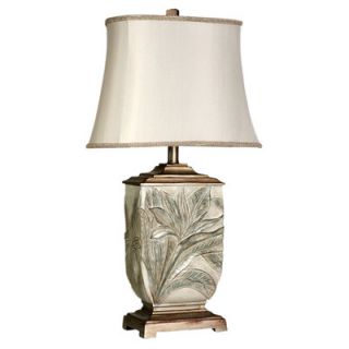 Table lamp Beautiful raised leaf design Wipe clean with soft cloth