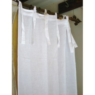 Pom Pom At Home Organic Linen Tie Top Curtain Panel