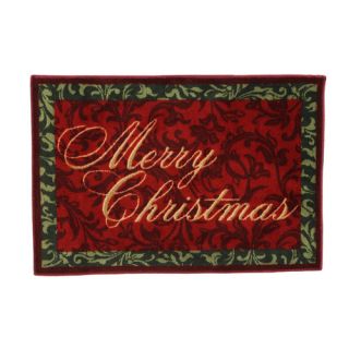 Home for the Holidays Merry Christmas Novelty Rug
