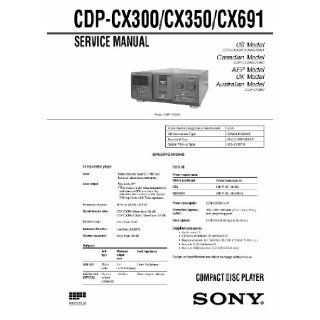 sony CDPCX300, CDPCX350, CDPCX691 Service Manual Sony Books