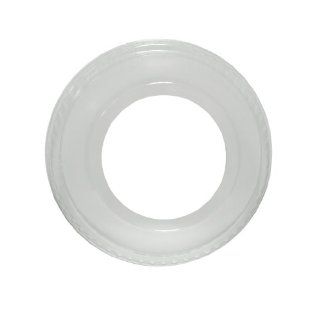 Solo FLR667 0090 PETE Plastic Cold Drink Dome Lid, 3 51/64" Diameter x 1 51/128" Height, Clear (Case of 1000)
