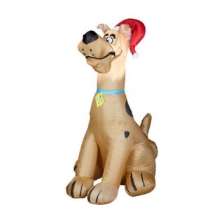 Gemmy Industries Airblown Outdoor Scooby with Santa Hat