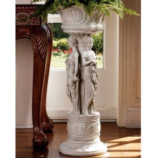 Design Toscano Chatsworth Manor Neoclassical Urn Pedestal Plant Stand
