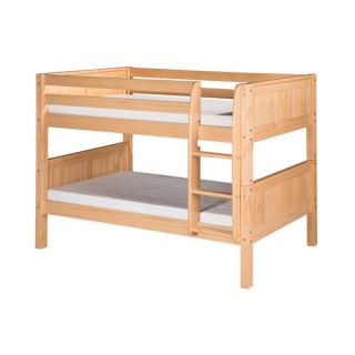 Low Bunk Bed with Panel Headboard