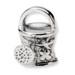 Sterling Silver Reflections Watering Can Bead Bead Charms Jewelry