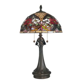 Dale Tiffany Rose Garden Tiffany 2 Light Table Lamp