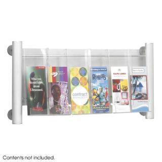 Safco Products Luxe Magazine Rack, 3 Compartments