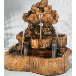 Henri Studio Nature Cast Stone Rock Falls Fountain