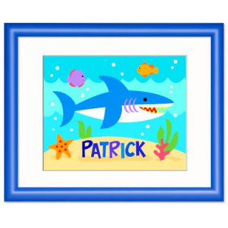 Olive Kids Ocean Shark Personalized Wood Print