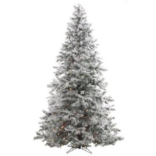 Tori Home Washburn 7.5 White Artificial Christmas Tree with 550 Clear