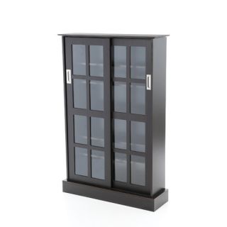 Open Box Price Woods Windowpane Multimedia Cabinet in White