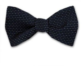 Navy Silk DKNY Bowtie in Self Tie at  Mens Clothing store