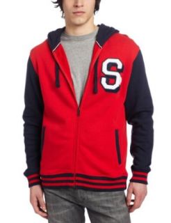 Southpole Men's Baseball Full Zip Fleece, Red, XX Large at  Mens Clothing store