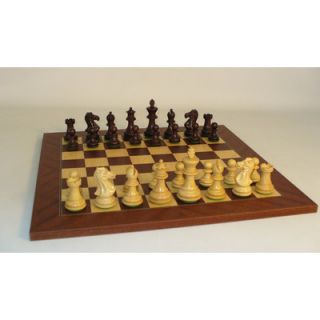 WorldWise Chess Walnut Stained Exclusive on Mahogany Chess Board