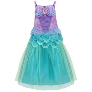  Deluxe Ariel The Little Mermaid Costume Dress M 7   8 Clothing