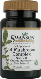 Full Spectrum 14 Mushroom Complex 60 Veg Caps by Swanson Premium Health & Personal Care