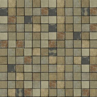 Emser Tile Natural Stone 12 x 12 Slate Mosaic in Autumn Lilac
