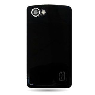 CoverON Brand Flexi Gel Skin TPU Glove BLACK Soft Cover Case For LG MS695 OPTIMUS M+ (METROPCS) [WCK671] Cell Phones & Accessories