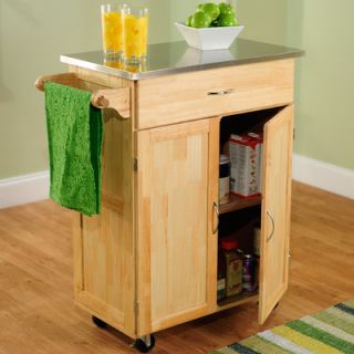 TMS Kitchen Cart with Stainless Steel Top