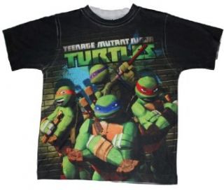 Teenage Mutant Ninja Turtles Boys Front & Back T shirt (L (7)) Fashion T Shirts Clothing