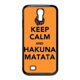 Keep Calm And Hakuna Matata Samsung Galaxy S4 Case for SamSung Galaxy S4 I9500 Cell Phones & Accessories