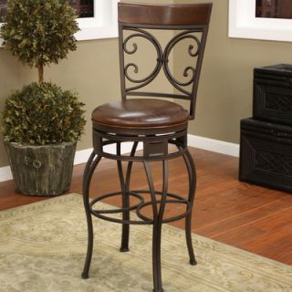 American Heritage Treviso 34 Swivel Bar Stool with Cushion