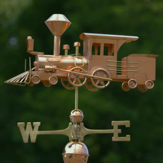 Good Directions Full Size Weathervane Locomotive in Polished