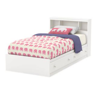 South Shore Litchi Twin Mates Bed