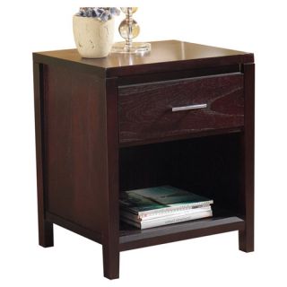 Nevis 1 Drawer Nightstand in Espresso