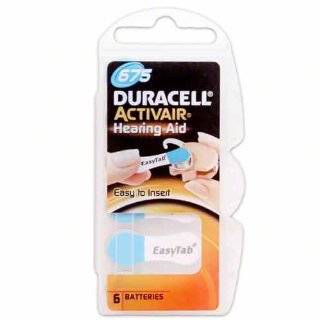Duracell Size 675 Hearing aid batteries (60 pack) Health & Personal Care