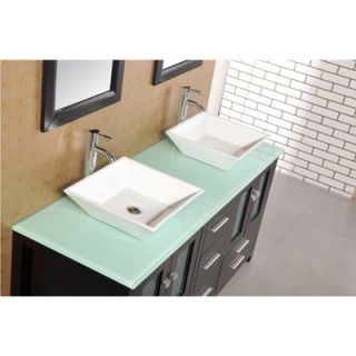 Design Element Arlington 61 Double Sink Bathroom Vanity Set